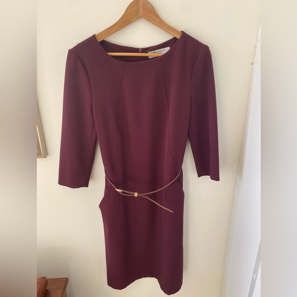 MM La Fleur Etsuko Dress, Size 8, Burgundy